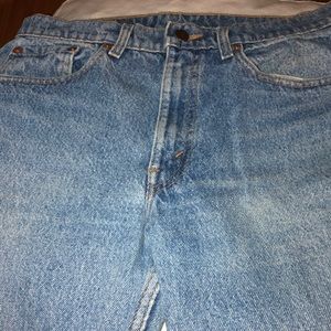 Levis 505. Great tones of blue and fading. Red tab